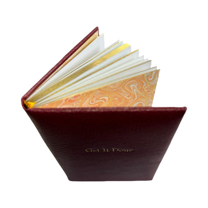 Get It Done Leather Notebook | Buffalo Calf Embossed | Hardcover Book | 7 by 4.5 Inches | Lined Pages (Copy)