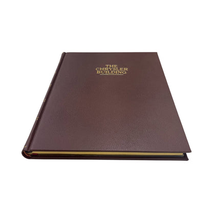 Bespoke "Chrysler Building" Bookbinding Project | Leather Binding with Special Message