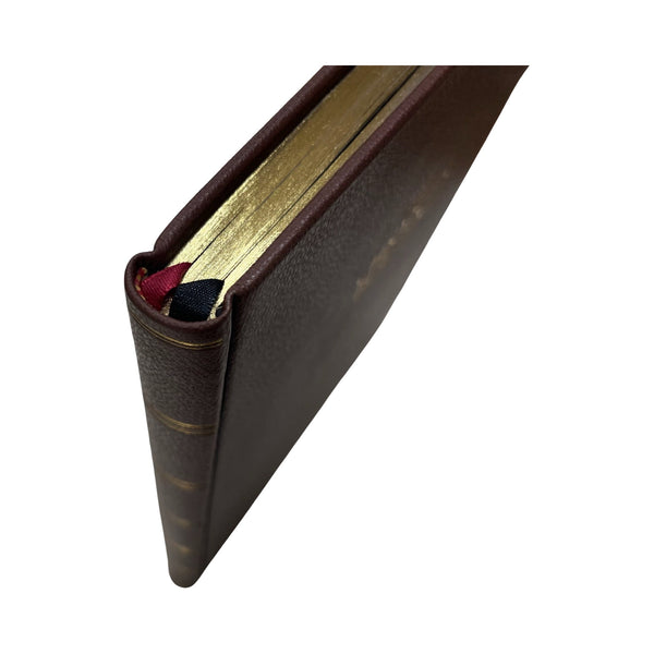 Bespoke "Chrysler Building" Bookbinding Project | Leather Binding with Special Message