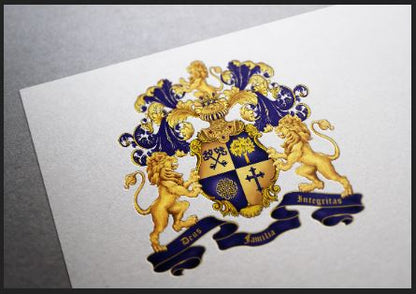 Wilson | Engraved Stationery | Coat of Arms | US Letter Sized Stationery and Assorted | July 2025