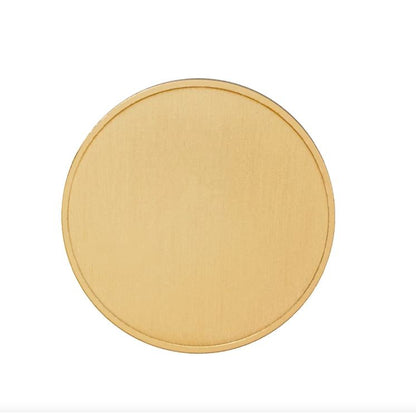 Engraved Coin | Solid Brass Engraved Disk Coin | 2.5 inch diameter