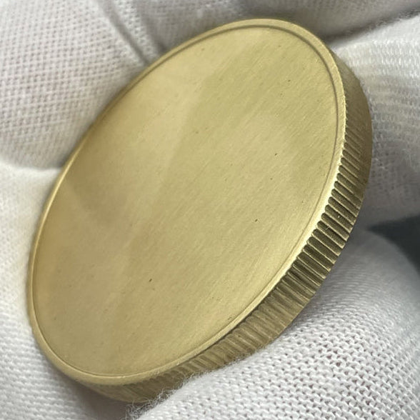 Engraved Coin | Solid Brass Engraved Disk Coin | 2.5 inch diameter