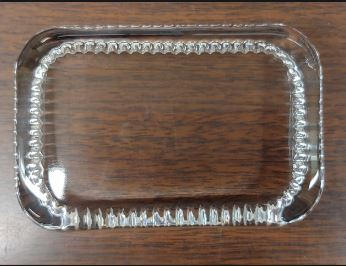 George Washington | Paperweight | Bespoke Art | Rectangular Glass with and without Beaded Edge
