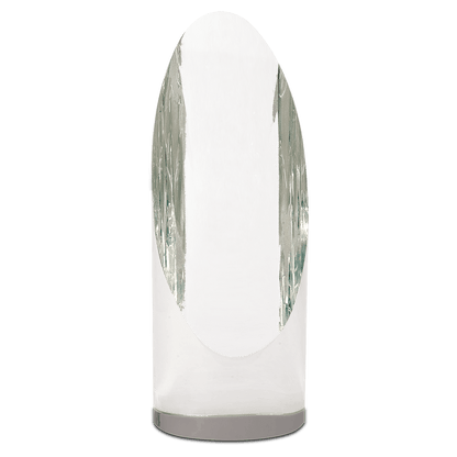 Crystal Cylinder Oval | Crystal Award Etched | 6.5 and 7.5 inch Height