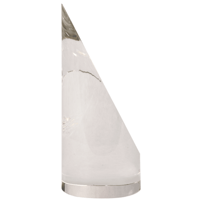 Crystal Cylinder Oval | Crystal Award Etched | 6.5 and 7.5 inch Height