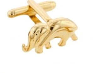 Republican Elephant Cufflinks | GOP Elephant Cufflinks Manufactured in USA | Silver Finish and Gold Finish