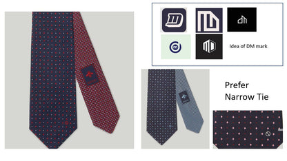 Custom Silk Scarf and Tie | Taiwan | Design Elements | Samples of Appealing Corporate Designs | Finest Quality | Hand Rolled Edges | Deposit Only