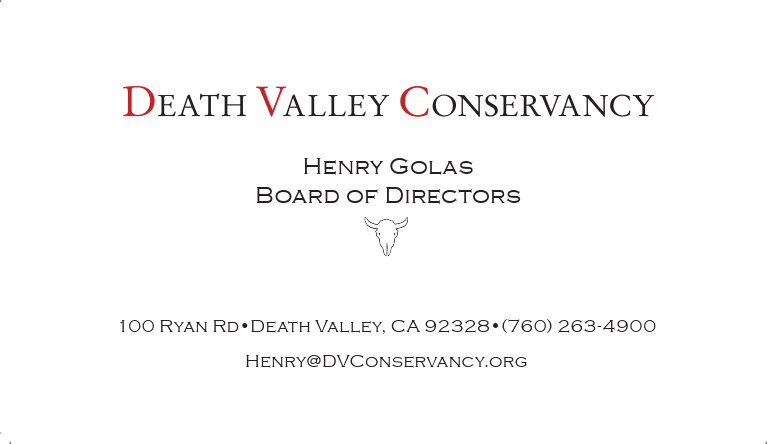 Death Valley | Engraved Stationery | Business Cards | March 2026