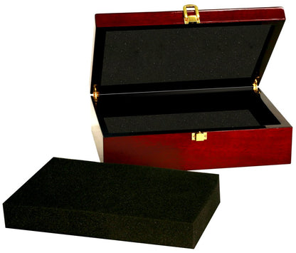Rosewood Award Box | Desk Box | Polished Finish Rosewood | Custom Engraving | 8 by 6 inches6 1/4" x 2 3/8"4.25 by 4.25 inches (Copy)