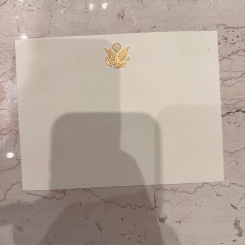 Ambassador Envelopes | A6 6.5 by 4.75 inches | Great Seal Engraved in Gold with Text Embossed
