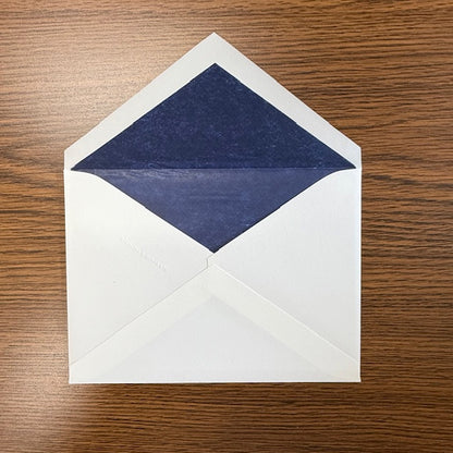 Quotation: Fein | Bespoke Stationery | Half Sheets and Monarch Sheets with Lined Envelopes | Hand Engraved | Darkest Navy