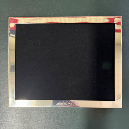 Gift: FAPE 2026 | Pewter Frame | 8 by 10 inches | Classic Picture Frame | Thin Border Frame | Made in USA | Hand Engraved