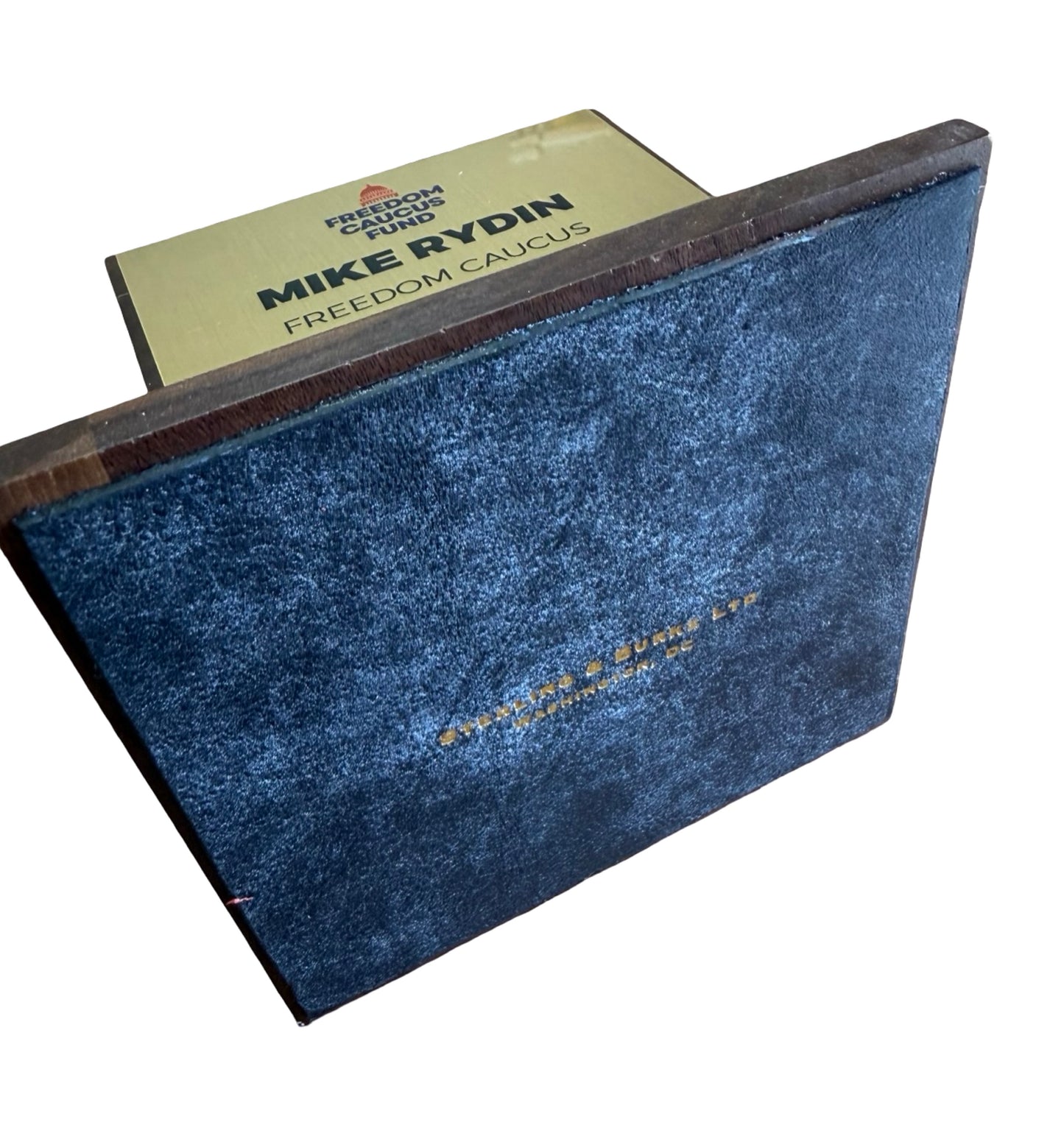 Freedom Caucus Fund | 2026 | Crystal US Capitol Dome Award with Text and Logo on Brass Plate on Walnut Base