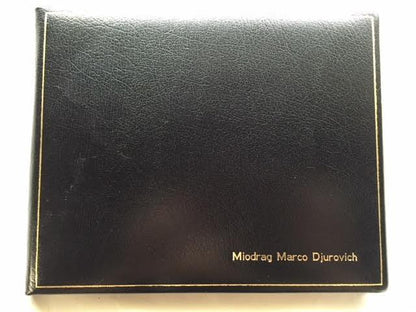 Funeral Guest Book | Black Calf Leather Condolence Book | Funeral Registry | Sympathy Book | Made in England | Charing Cross-Guest Book-Sterling-and-Burke