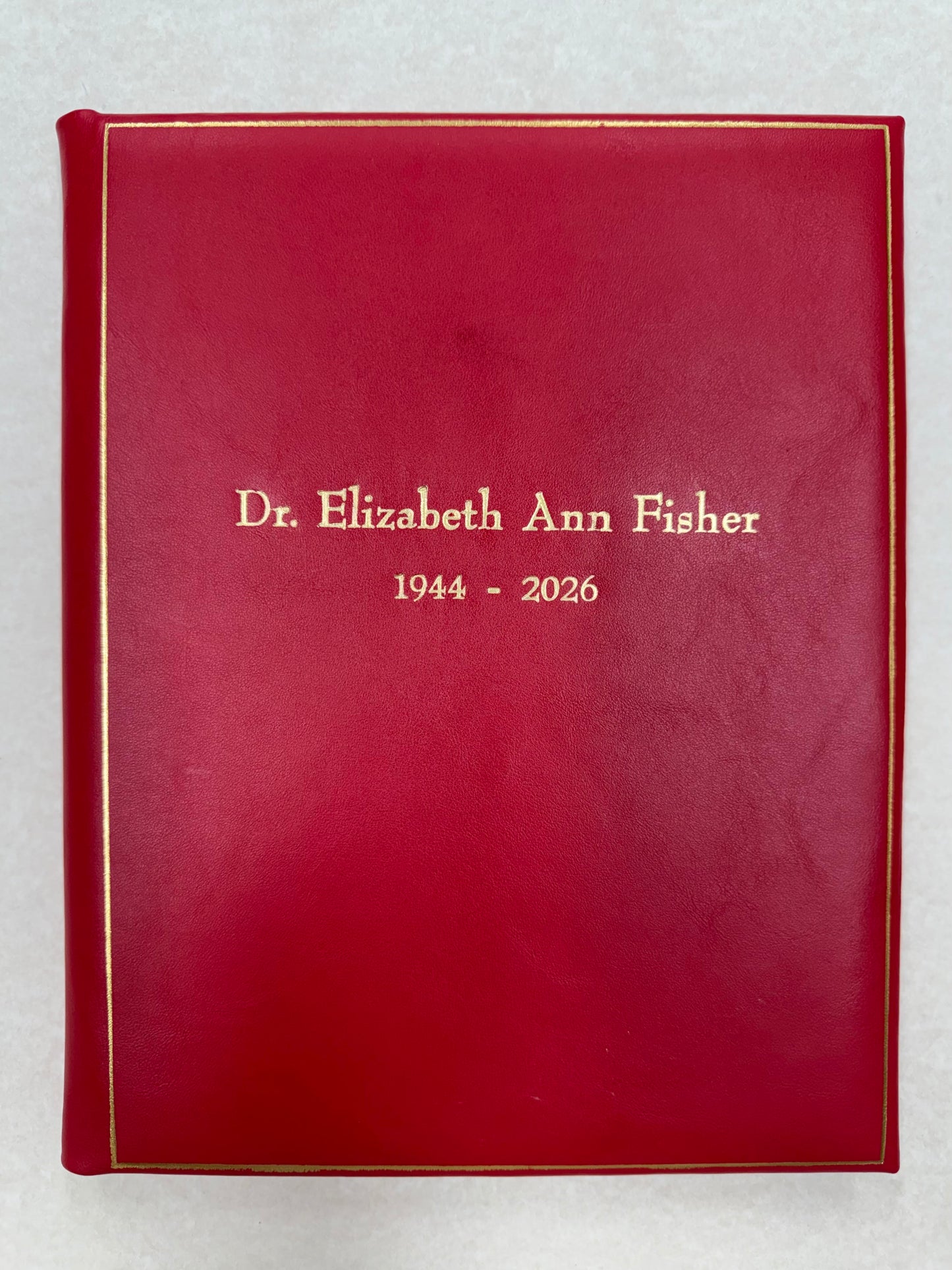 Jos. Gawler's Sons | Funeral Registry Book | Fine Calf Leather | St. Albans Church, Washington, DC