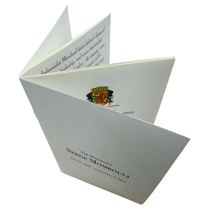 Gawler's Sons | Funeral Service | SERGE MOMBOULI | Finished Program  | 320 Copies