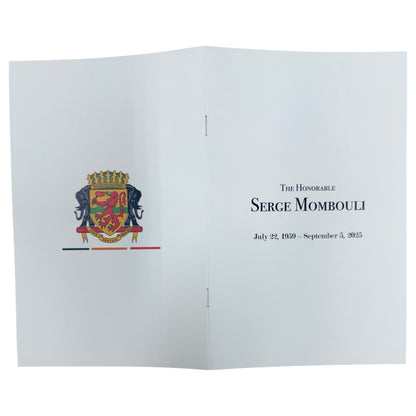 Gawler's Sons | Funeral Service | SERGE MOMBOULI | Finished Program  | 320 Copies