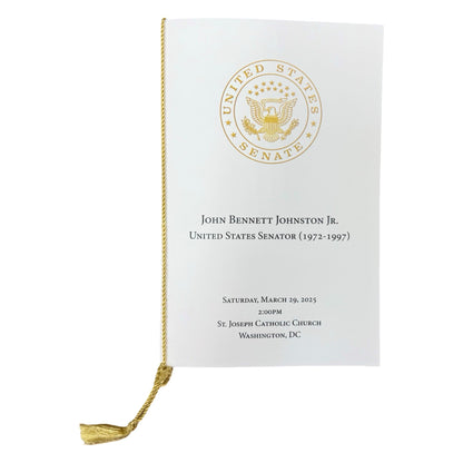 Gawler's Sons | John Bennett Johnston Jr. | Service Program & Tassel