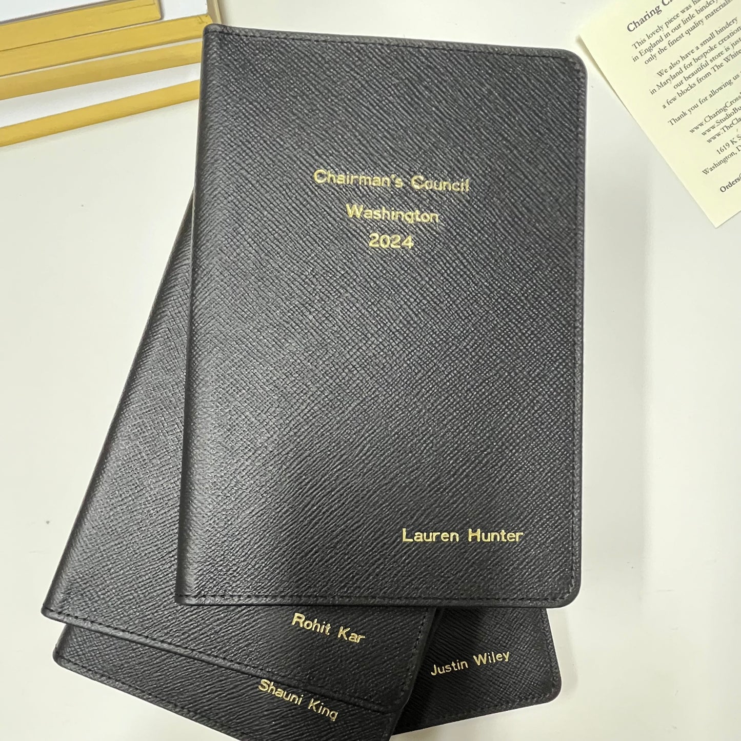 Gallup | Chairman's Council Washington 2024 | Custom Journal Book with Gold Stamping