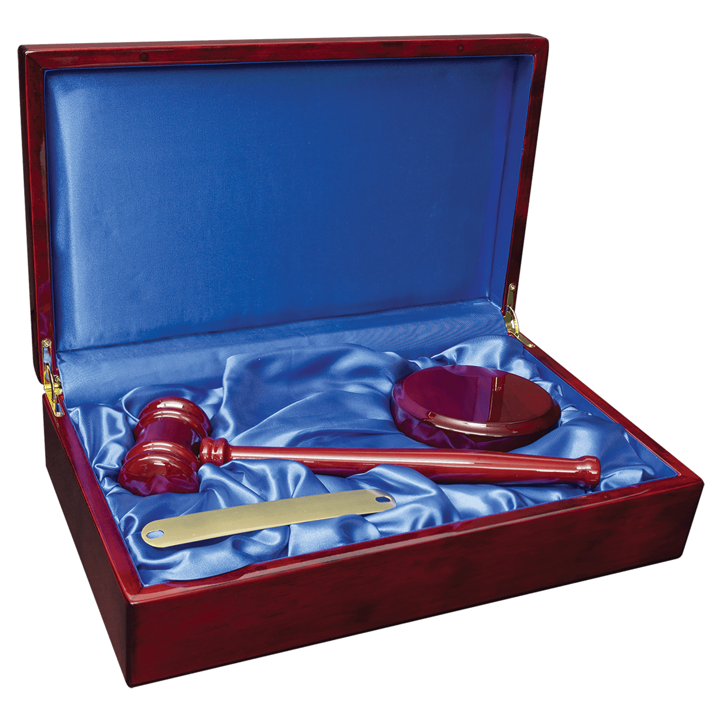 Gavel and Block Presented in Wood Box | Custom Engraving