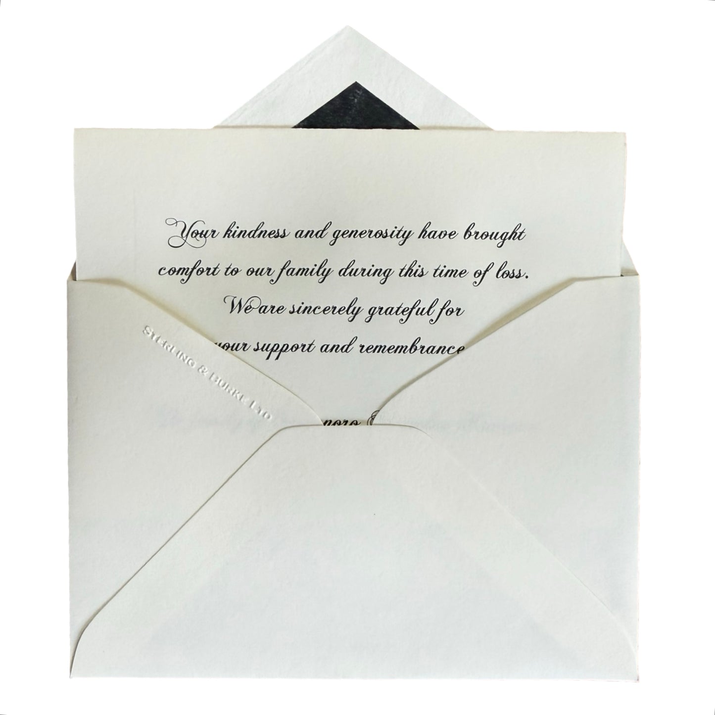 Bespoke Condolence Acknowledgement Informal Notes | Onyeonoro Secundus Kamanu