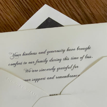 Bespoke Condolence Acknowledgement Informal Notes | Onyeonoro Secundus Kamanu