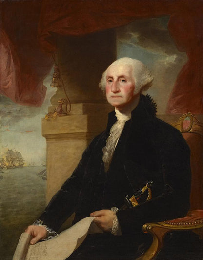 George Washington | Paperweight | Bespoke Art | Rectangular Glass with and without Beaded Edge