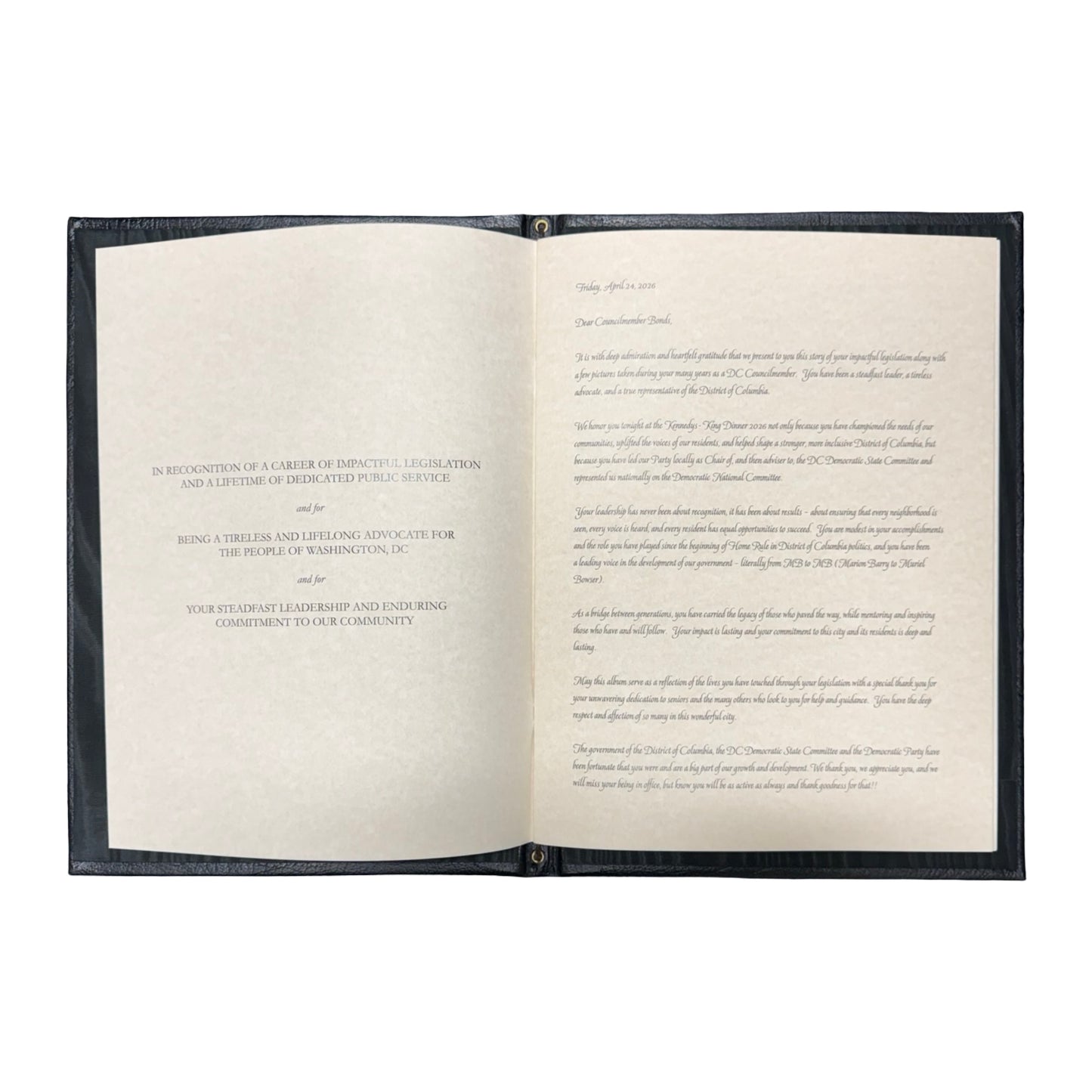 GIFTS: Kennedys-King Dinner | 2026