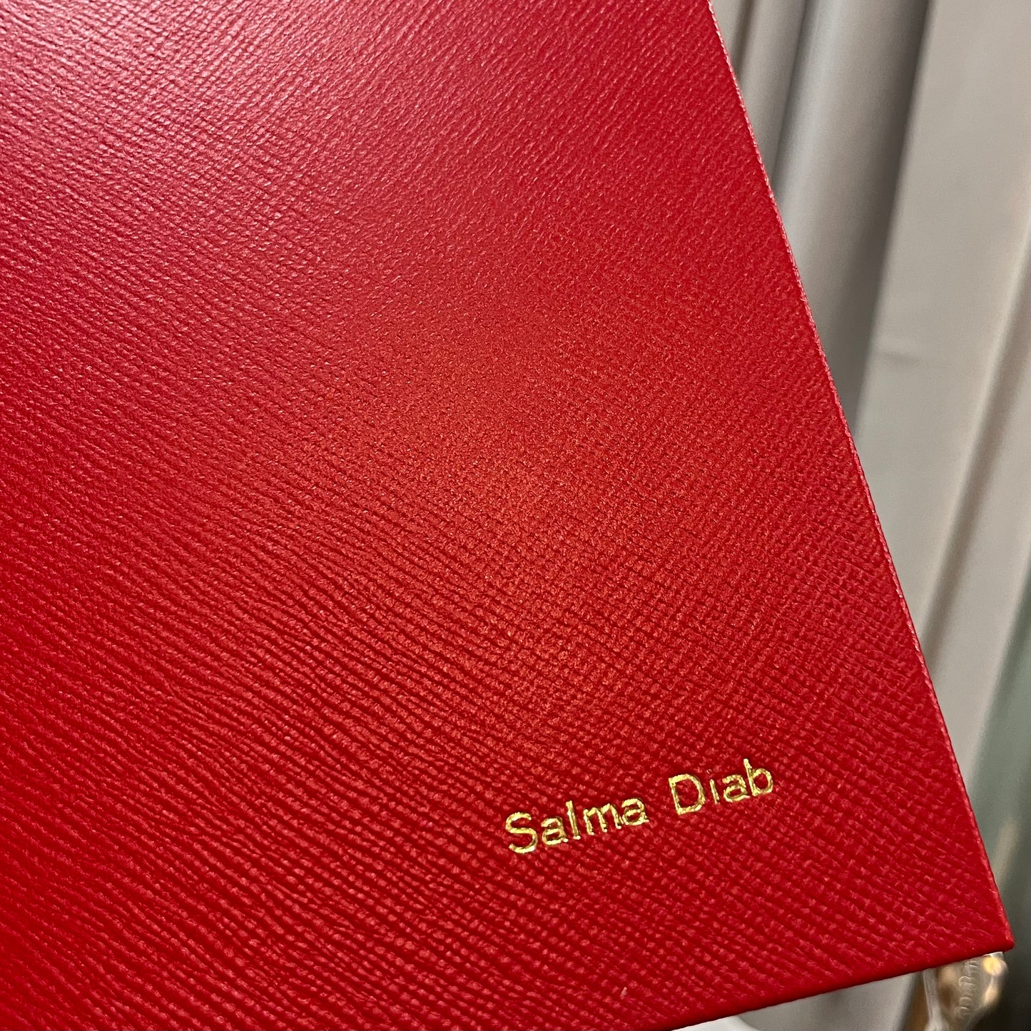 GIFT: Red Crossgrain Leather Notebook and Red Pen | Charing Cross