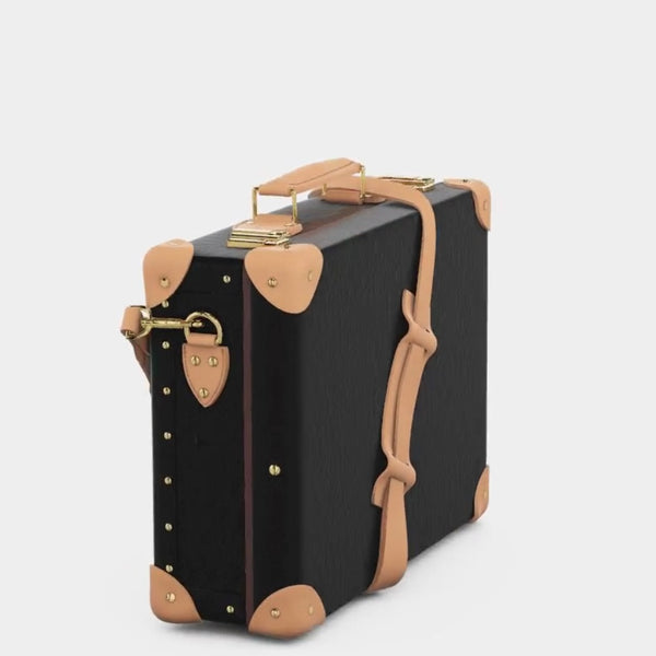 Globe-Trotter Luggage | Safari Collection in Coffee Brown | Small Attache Case