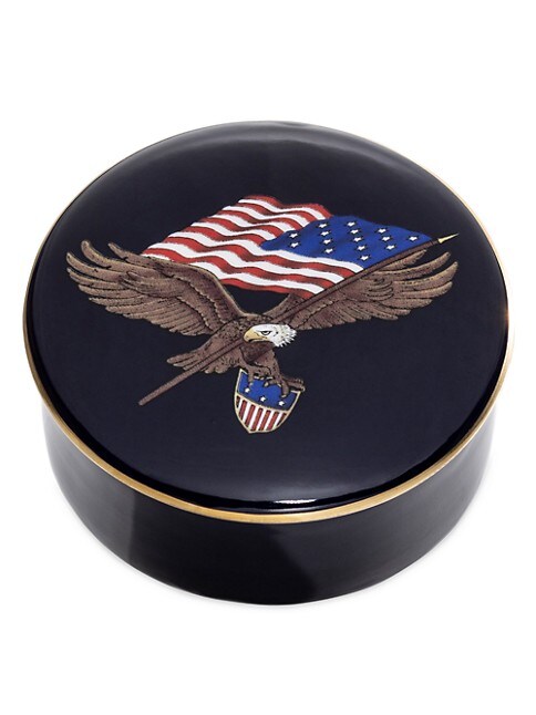 Halcyon Days | Star Spangled Banner Trinket Box