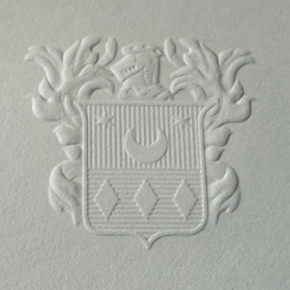 Josh Wedding | Correspondence Cards & Envelope Sets | Engraved with SULLINS Family Crest