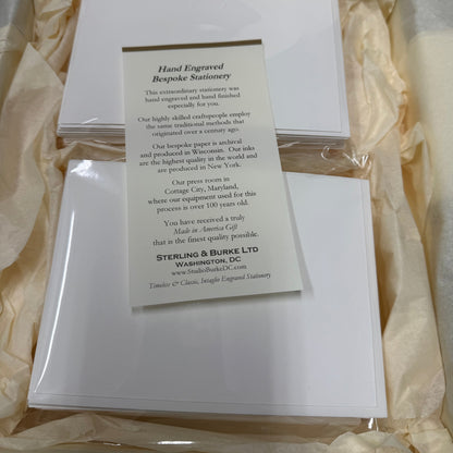 Josh Wedding | Correspondence Cards & Envelope Sets | Engraved with SULLINS Family Crest