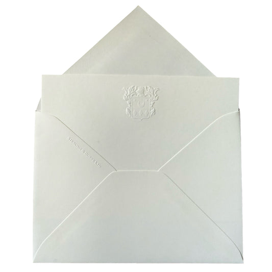 Josh Wedding | Correspondence Cards & Envelope Sets | Engraved with SULLINS Family Crest