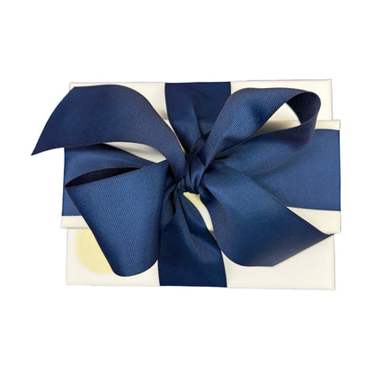 GIFT | Federal Blue Crossgrain Leather Notebook and Pen | Charing Cross Ltd. | Made in England