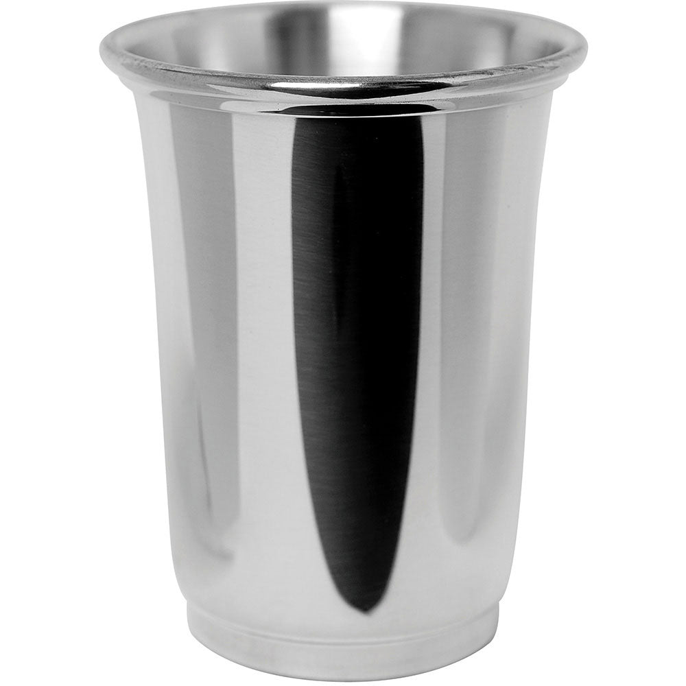 Julep Cup 1B | 4.5" Tall | 12 oz. | Large Alabama Julep Cup | Solid Pewter | Made in USA | Sterling & Burke