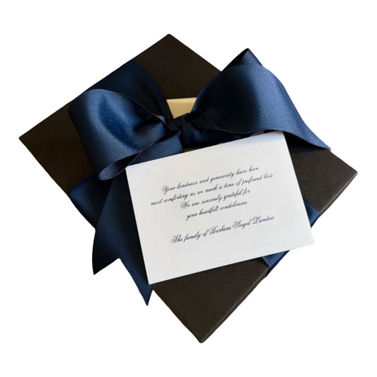Bespoke Condolence Acknowledgement Informal Notes | Barbara Landow