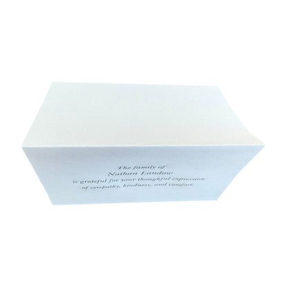 Bespoke Condolence Acknowledgement Informal Notes | Nathan Landow