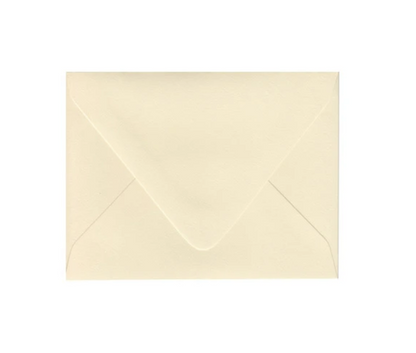 LAOS | Bespoke Stationery | Invitation Fold Over Cards & Envelopes | Gold Great Seal on Ecru