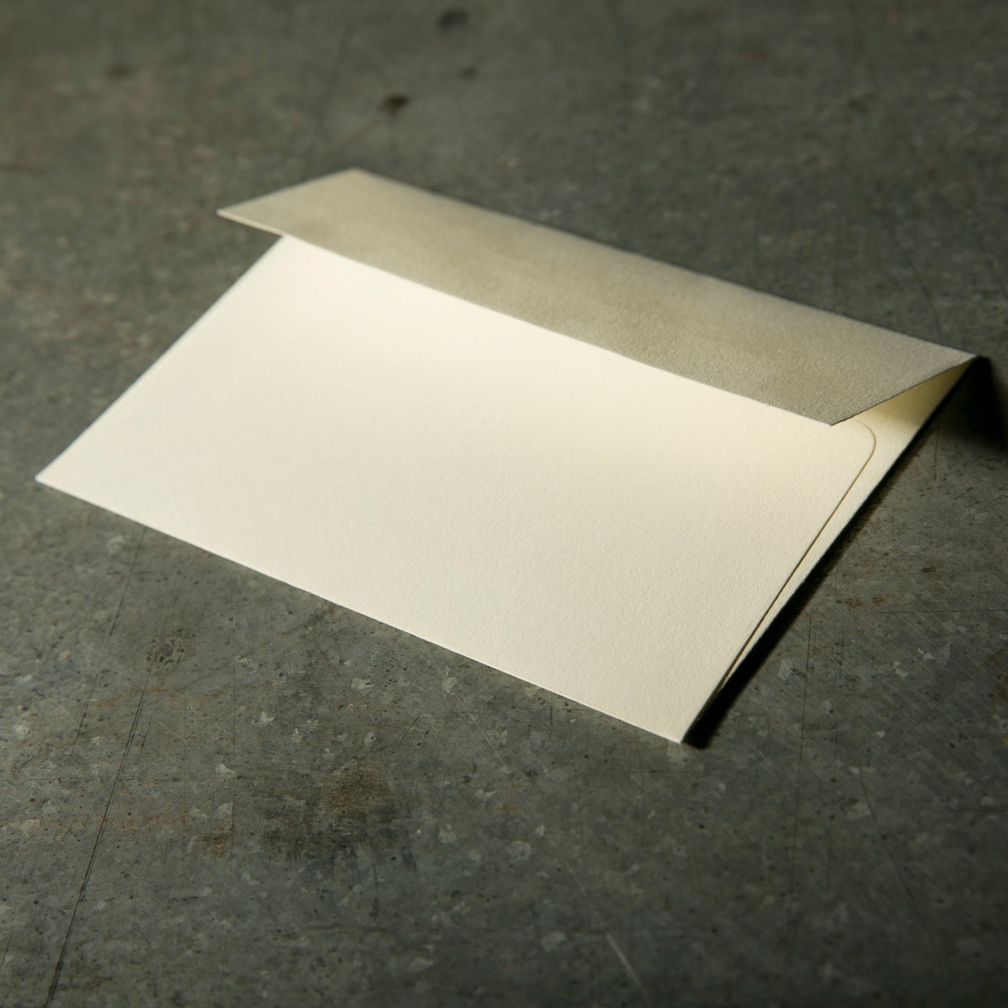 LAOS | Bespoke Stationery | Invitation Fold Over Cards & Envelopes | Gold Great Seal on Ecru