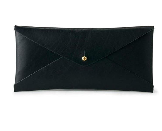 Leather Envelope | Made to Order | Original Design produced by JW Hulme |  Black