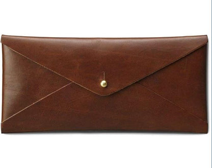 Leather Envelope | Made to Order | Original Design produced by JW Hulme |  Black