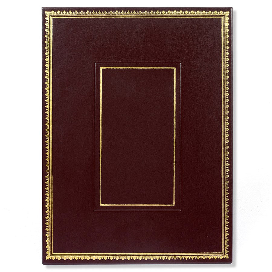 Leather Table Planner | Residential Size | Place Arranger with Gold Tooling | 8 by 14" | Custom Production | Made in USA