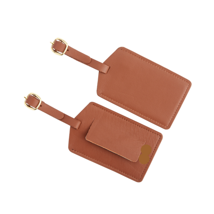 Marriott | Leather Luggage Tag | Pebbled, Superior Quality Leather | Embossed with Marriott Logo