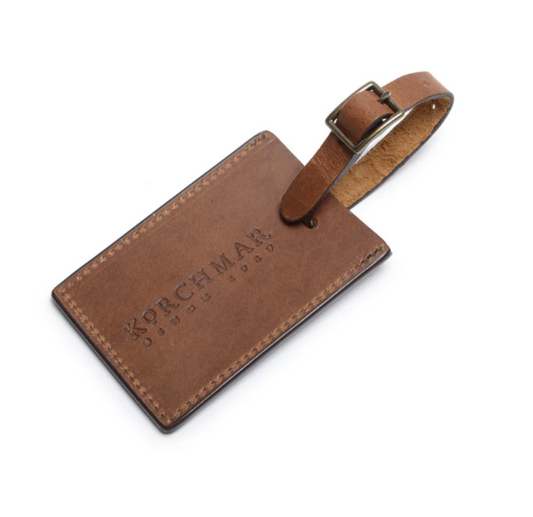 Lux Miller Leather Luggage Tag