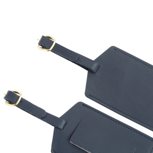 Marriott | Leather Luggage Tag | Pebbled, Superior Quality Leather | Embossed with Marriott Logo