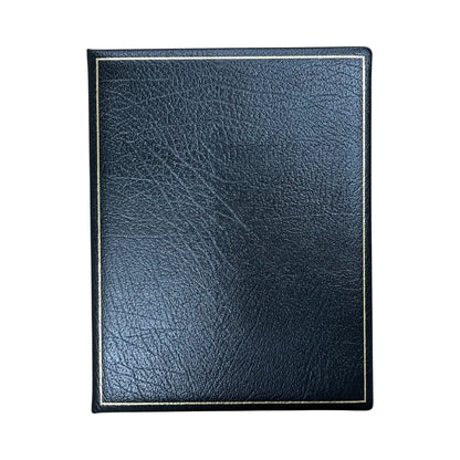 Leather Notebook / Guest Book / Memory Book | Superior Quality | Classic Luxury | 9 by 7 Inches | Blank Pages | Multiple Colors | Buffalo Calf | Charing Cross