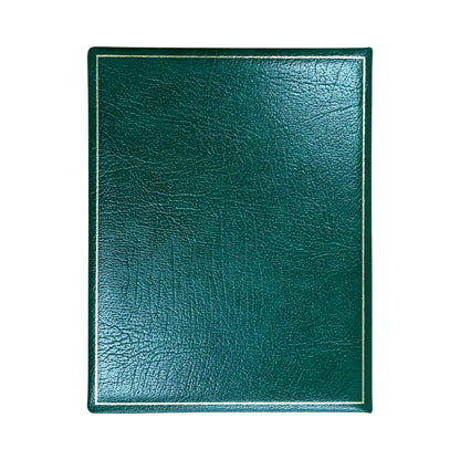 Leather Notebook / Guest Book / Memory Book | Superior Quality | Classic Luxury | 9 by 7 Inches | Blank Pages | Multiple Colors | Buffalo Calf | Charing Cross