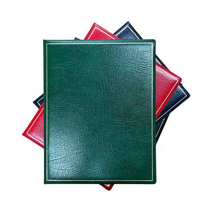 Leather Notebook / Guest Book / Memory Book | Superior Quality | Classic Luxury | 9 by 7 Inches | Blank Pages | Multiple Colors | Buffalo Calf | Charing Cross
