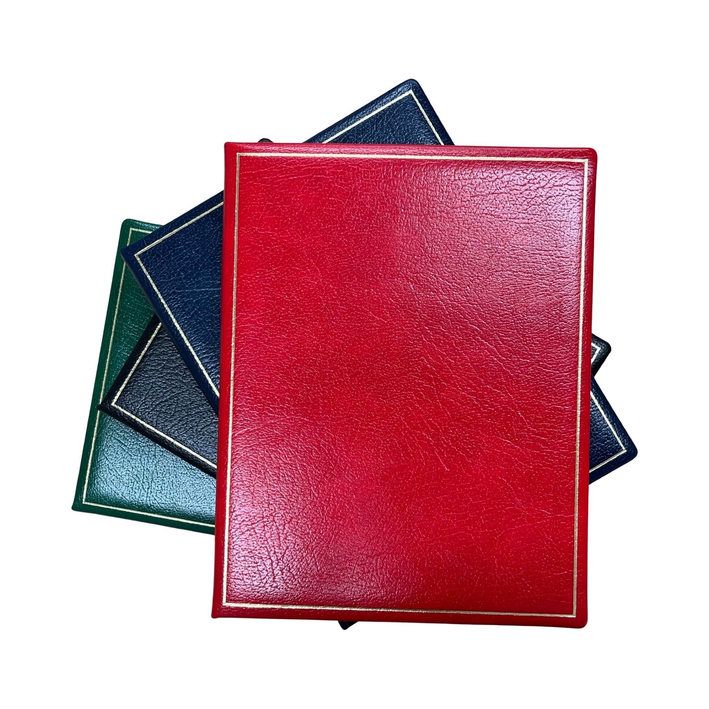 Leather Notebook / Guest Book / Memory Book | Superior Quality | Classic Luxury | 9 by 7 Inches | Blank Pages | Multiple Colors | Buffalo Calf | Charing Cross